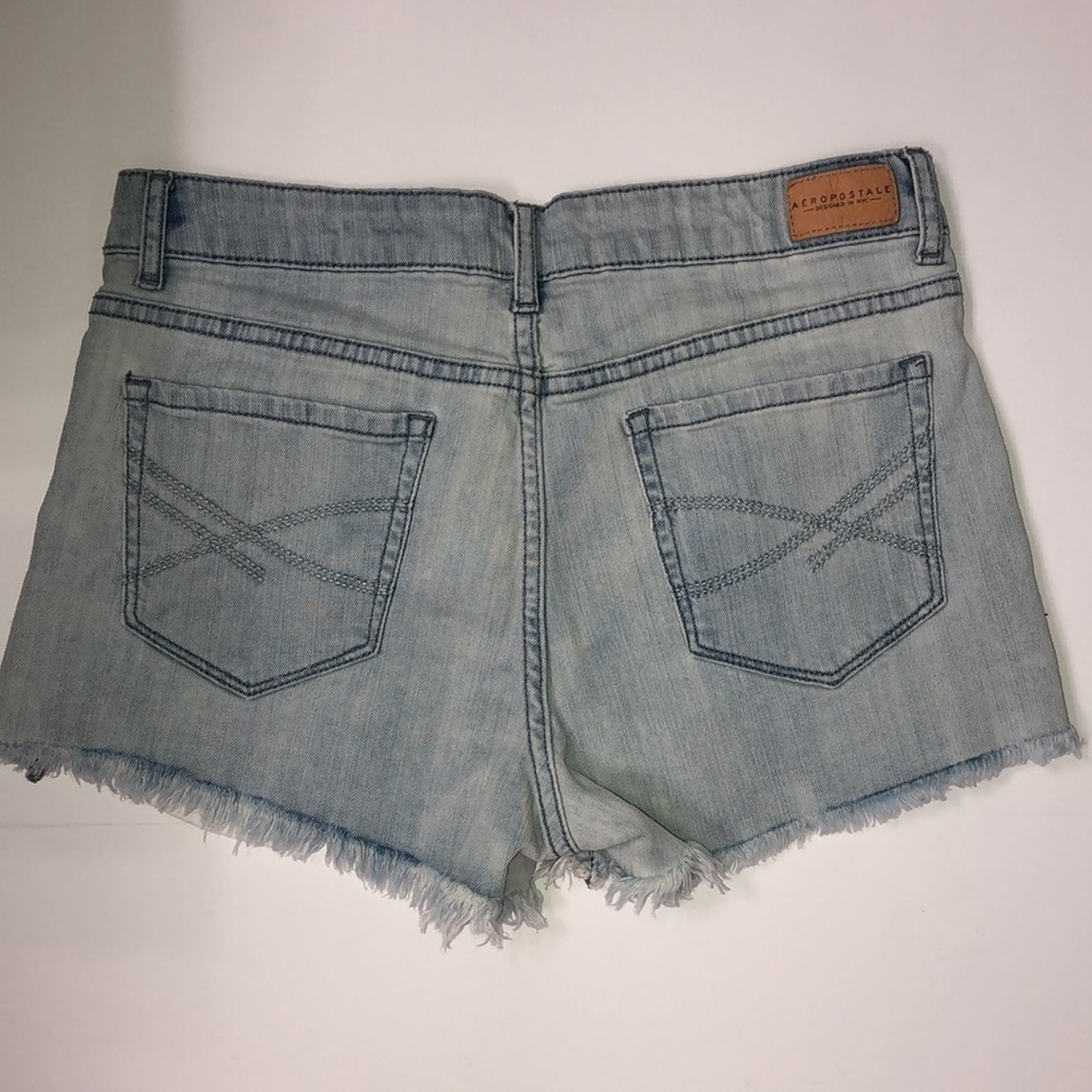 AEROPOSTALE HIGH WAISTED JEAN SHORTS - Picture 9 of 16